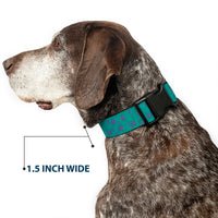 Plastic Clip Collar - Monsters Inc. Sulley Bounding Spots Blue/Purple