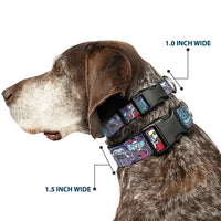 Plastic Clip Collar - Nightmare Before Christmas Lock Shock & Barrel Group Pose/Masks Purples