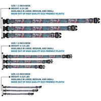 Plastic Clip Collar - Nightmare Before Christmas Lock Shock & Barrel Group Pose/Masks Purples