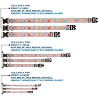 Plastic Clip Collar - The Little Mermaid Flounder and Sebastian Under the Sea Pinks