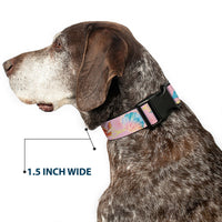 Plastic Clip Collar - The Little Mermaid Flounder and Sebastian Under the Sea Pinks