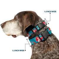 Plastic Clip Collar - The Little Mermaid Flounder and Sebastian Under the Sea Greens
