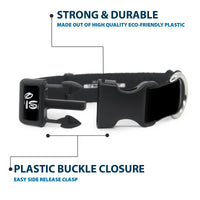 Plastic Clip Collar - DISNEY PRIDE Signature Logo Black/White/Rainbow