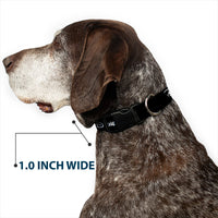 Plastic Clip Collar - DISNEY PRIDE Signature Logo Black/White/Rainbow