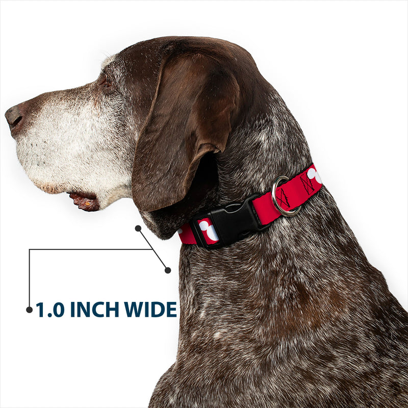 Plastic Clip Collar - Mickey Mouse Ears Icon Red/White