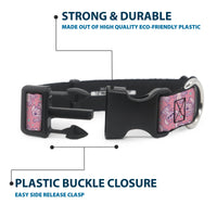 Plastic Clip Collar - Lilo & Stitch Angel Poses Scattered Pinks