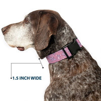 Plastic Clip Collar - Lilo & Stitch Angel Poses Scattered Pinks