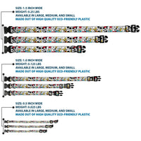 Plastic Clip Collar - Sensational Six Buddy Pose Blocks White/Multi Color