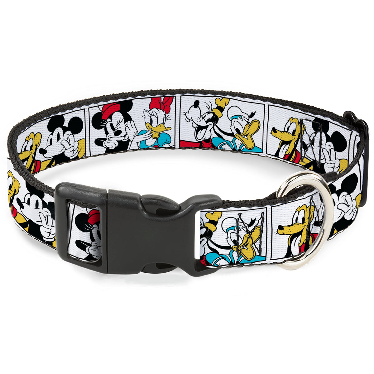 Plastic Clip Collar - Sensational Six Buddy Pose Blocks White/Multi Color