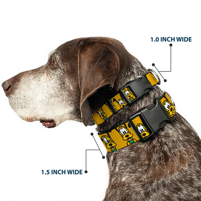 Plastic Clip Collar - Disney Pluto Expressions Orange