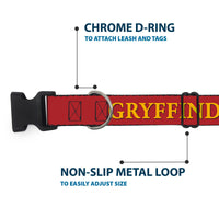 Plastic Clip Collar - Harry Potter GRYFFINDOR & Crest Black/Red