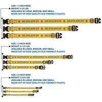 Plastic Clip Collar - Harry Potter HUFFLEPUFF & Crest Yellow/Black