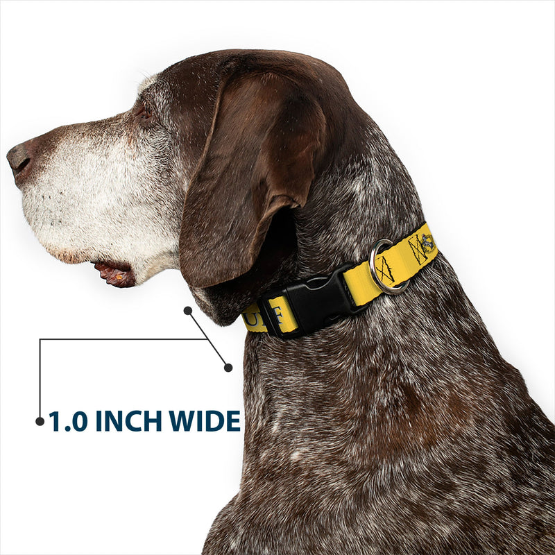 Plastic Clip Collar - Harry Potter HUFFLEPUFF & Crest Yellow/Black