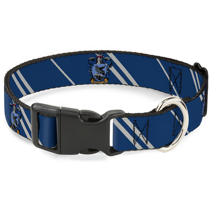 Plastic Clip Collar - RAVENCLAW Crest/Stripe Blue/Gray