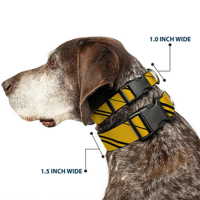 HUFFLEPUFF Crest/Stripe Yellow/Black Plastic Clip Collar