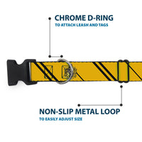 HUFFLEPUFF Crest/Stripe Yellow/Black Plastic Clip Collar