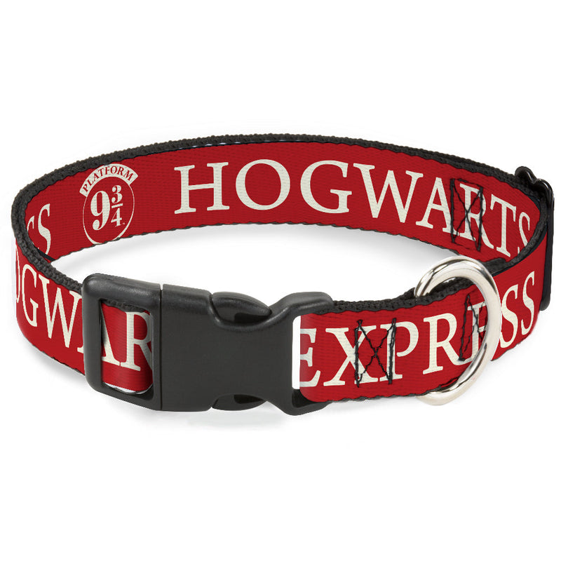 Plastic Clip Collar - HOGWARTS EXPRESS 9¾ Red/White