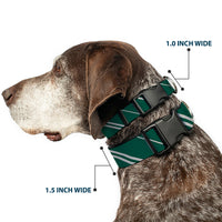 Plastic Clip Collar - Slytherin Crest/Stripe5 Green/Gray