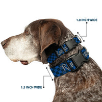 Plastic Clip Collar - Harry Potter RAVENCLAW Checker Blues/Grays