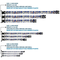 Plastic Clip Collar - Bugs Bunny CLOSE-UP Poses Blue