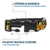 Plastic Clip Collar - DAFFY DUCK w/Poses Yellow/Black