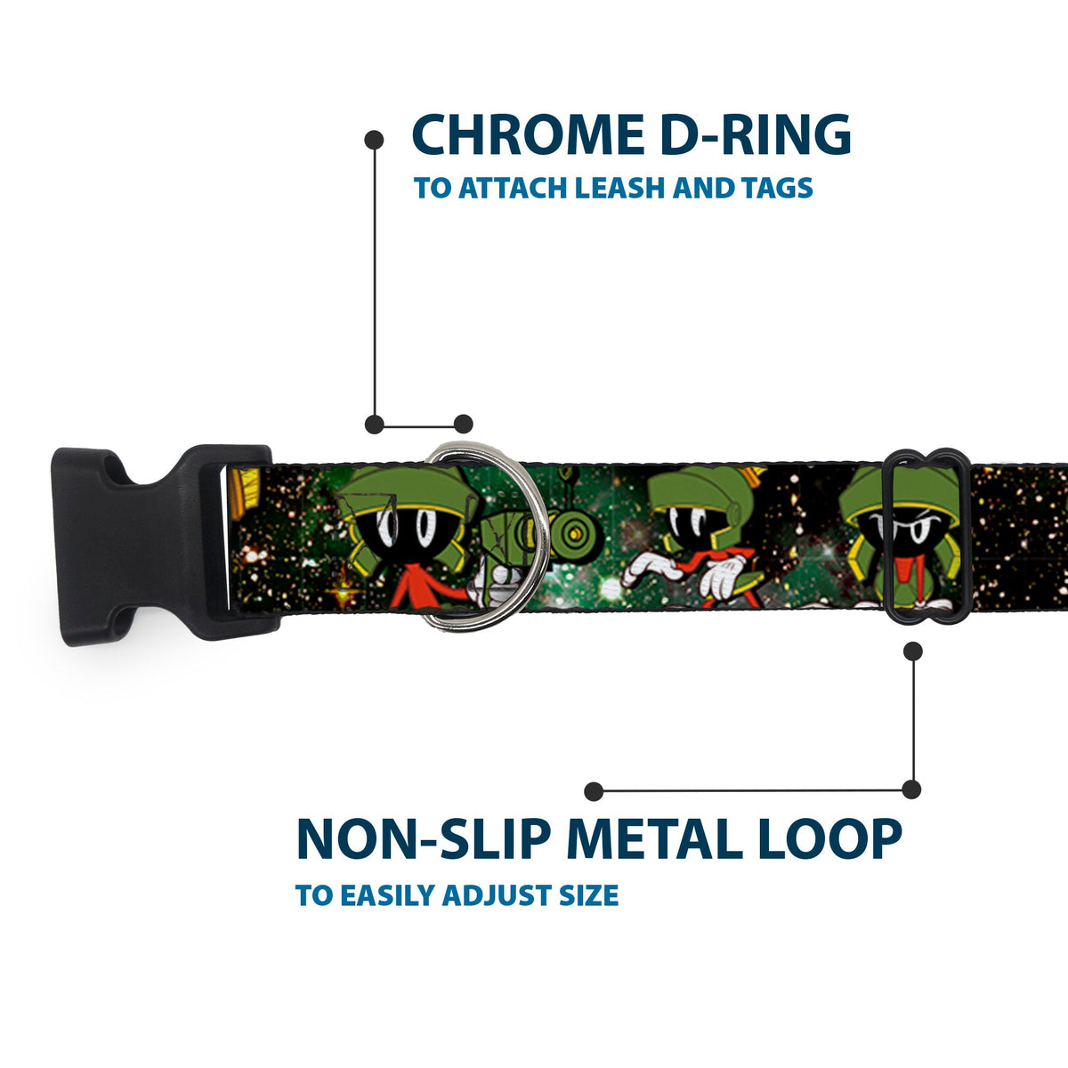 Plastic Clip Collar - Marvin the Martian 4-Poses Galaxy