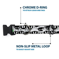 Plastic Clip Collar - Marvin the Martian Expressions Stacked White/Black/Green/Gold