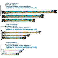 Plastic Clip Collar - Road Runner/Wile E. Coyote Scene1 Brown Fade