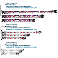 Plastic Clip Collar - Sylvester the Cat Expressions Purple