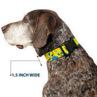 Plastic Clip Collar - Tweety Bird CLOSE-UP Expressions Baby Blue