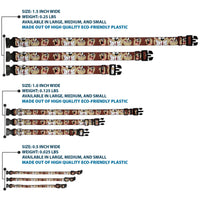 Plastic Clip Collar - Tasmanian Devil Expressions Brown