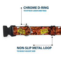 Plastic Clip Collar - POST COCOA PEBBLES Logo and Vivid Cereal Browns