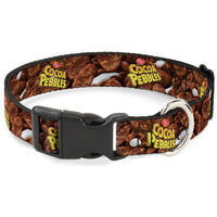 Plastic Clip Collar - POST COCOA PEBBLES Logo and Vivid Cereal Browns