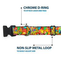 Plastic Clip Collar - POST FRUITY PEBBLES Logo and Vivid Cereal Multi Color