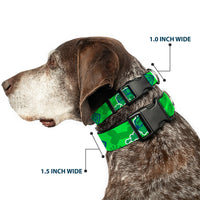 Plastic Clip Collar - Scooby Doo Mystery Machine/Dog Tag Collage Greens/Blues