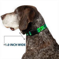 Plastic Clip Collar - Scooby Doo Mystery Machine/Dog Tag Collage Greens/Blues
