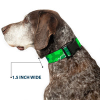 Plastic Clip Collar - Scooby Doo Mystery Machine/Dog Tag Collage Greens/Blues