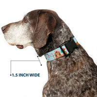 Plastic Clip Collar - Scooby Doo Holiday Scenes and Icons Baby Blue