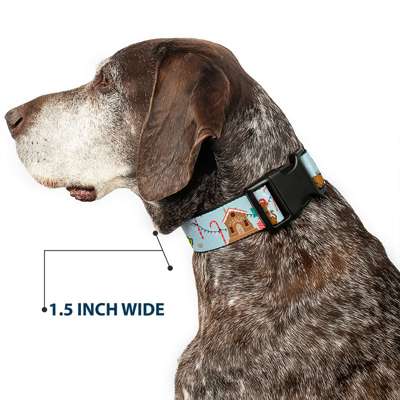 Plastic Clip Collar - Scooby Doo Holiday Scenes and Icons Baby Blue
