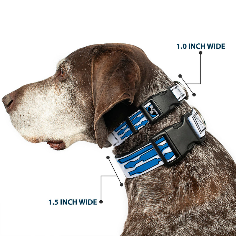 Plastic Clip Collar - Star Wars R2-D2 Bounding Parts White/Black/Blue/Gray/Red