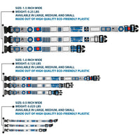 Plastic Clip Collar - Star Wars R2-D2 Bounding Parts White/Black/Blue/Gray/Red