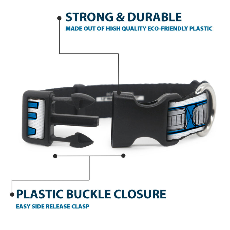 Plastic Clip Collar - Star Wars R2-D2 Bounding Parts White/Black/Blue/Gray/Red