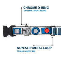 Plastic Clip Collar - Star Wars R2-D2 Bounding Parts White/Black/Blue/Gray/Red