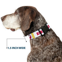 Plastic Clip Collar - Star Wars REBEL PILOT Rebel Alliance Insignia/Lightsaber/X-Wing Fighter White/Red/Yellow/Gray