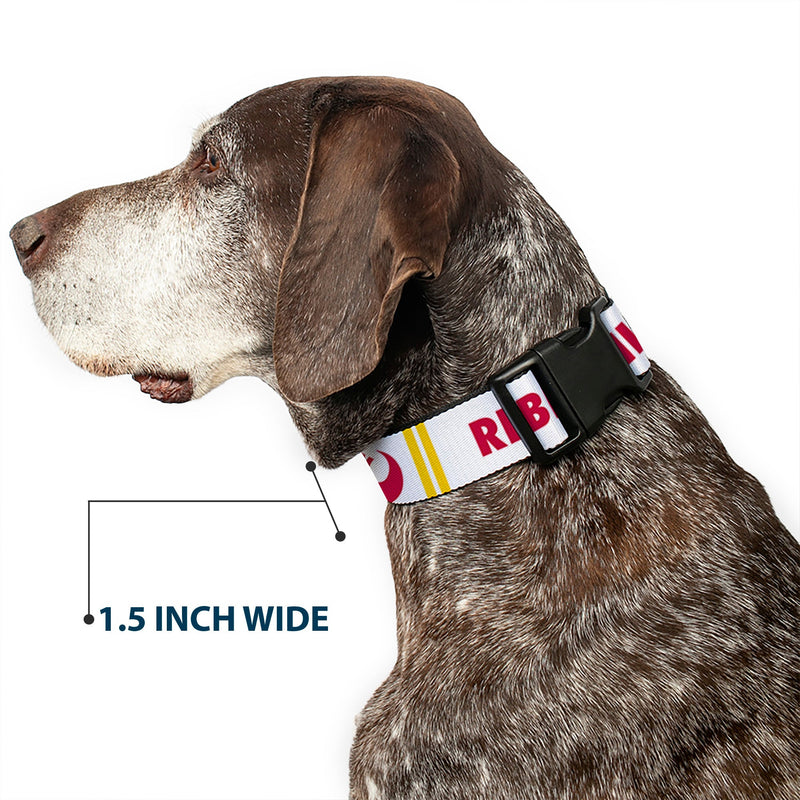 Plastic Clip Collar - Star Wars REBEL PILOT Rebel Alliance Insignia/Lightsaber/X-Wing Fighter White/Red/Yellow/Gray