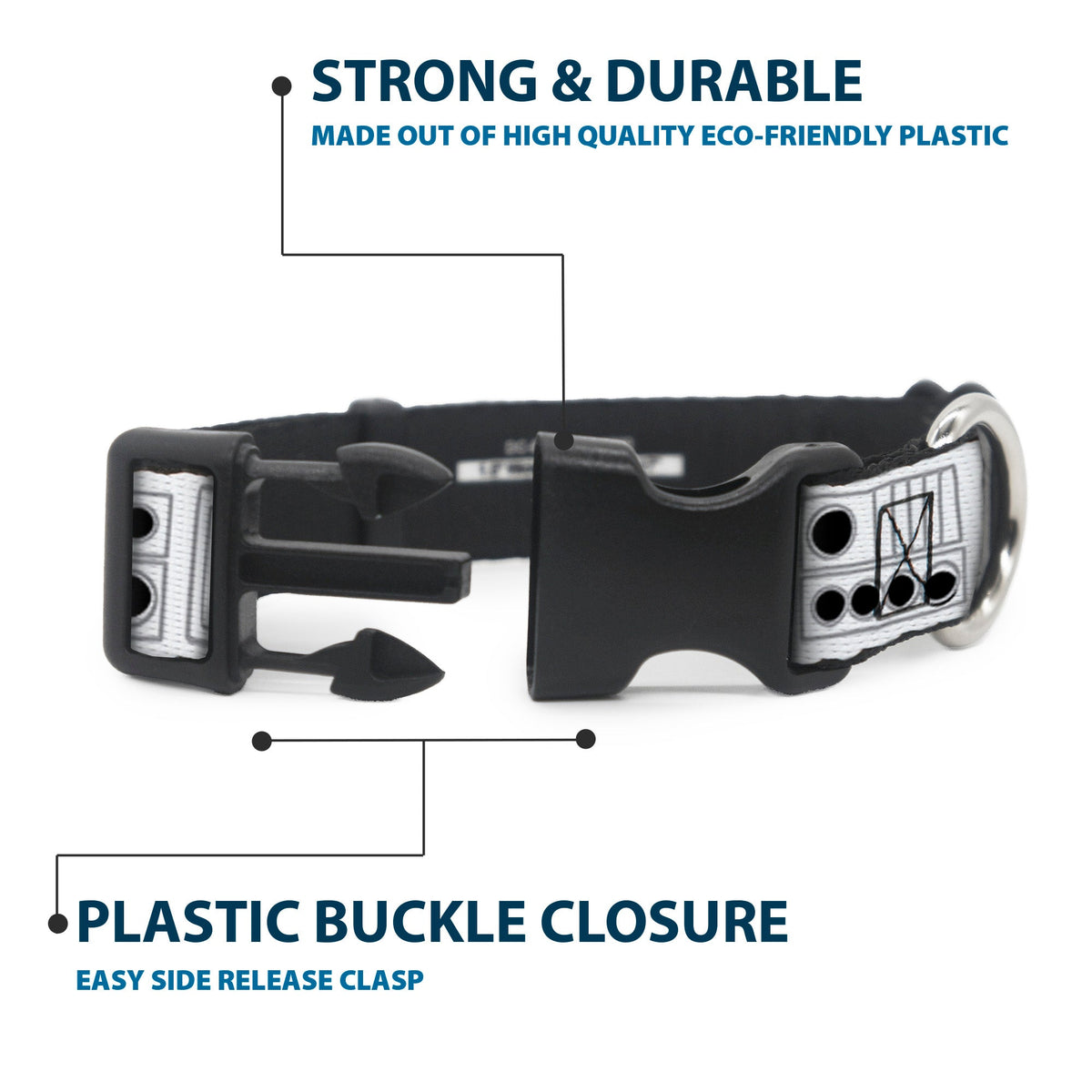 Plastic Clip Collar - Star Wars Stormtroopers Utility Belt2 Bounding White/Grays/Black