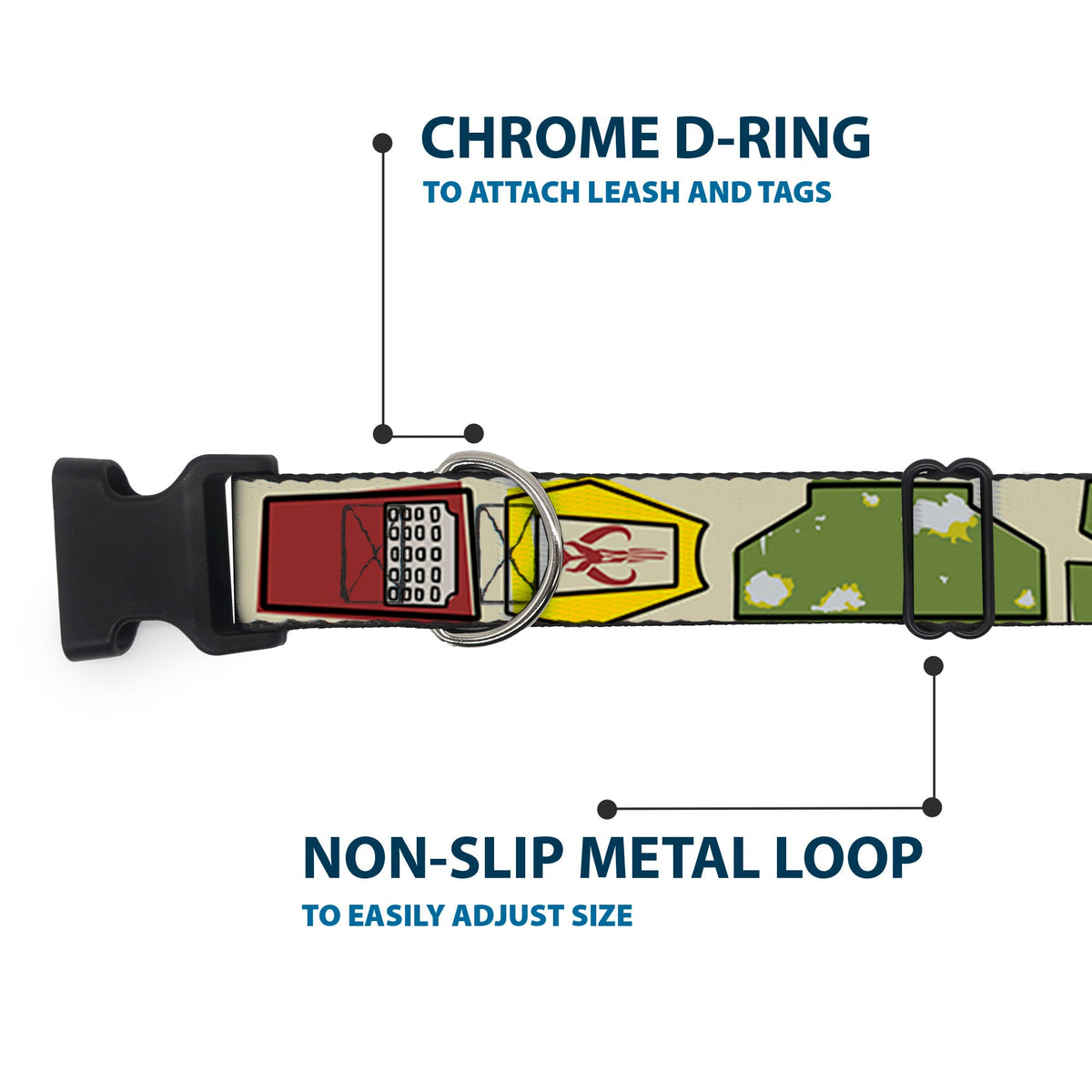 Plastic Clip Collar - Star Wars Boba Fett Utility Belt Bounding Tan