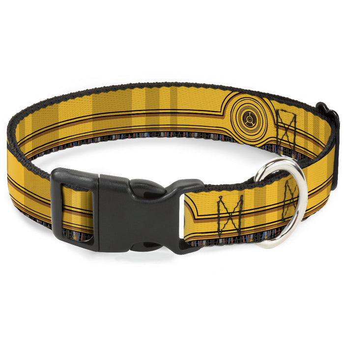 Plastic Clip Collar - Star Wars C3-PO Wires Bounding2 Yellows/Black/Multi Color
