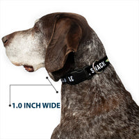 Plastic Clip Collar - Star Wars The Child Chibi Face PROTECT ATTACK SNACK Black/White