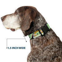 Plastic Clip Collar - Star Wars The Child Chibi Face Blocks Black